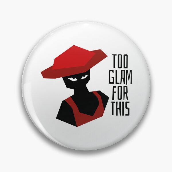 Item preview, Too Glam For This - Sassy Minimalist Red Hat Girl designed and sold by koza-shop.