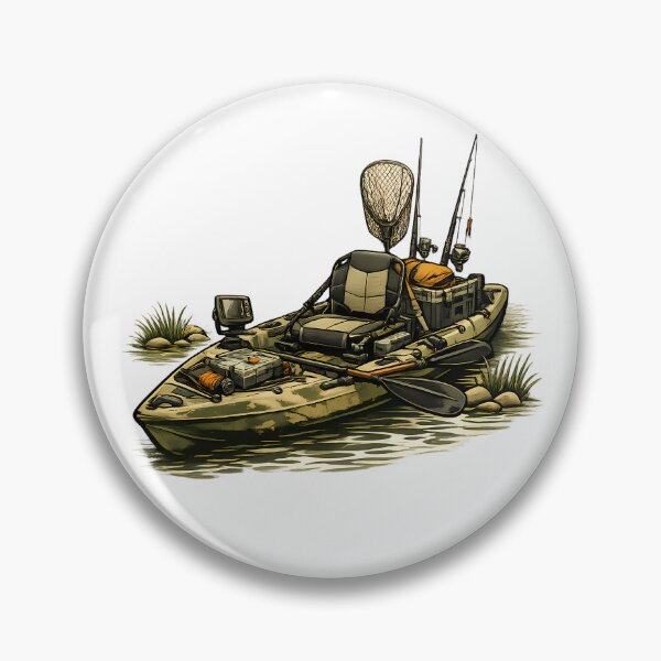 Item preview, Fishing kayak equipped with everything you need. designed and sold by Daily Quirk.