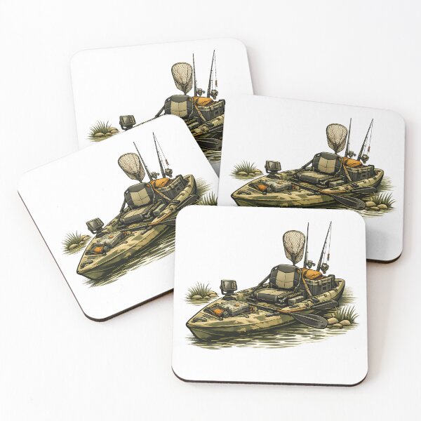 Item preview, Fishing kayak equipped with everything you need. designed and sold by Daily Quirk.