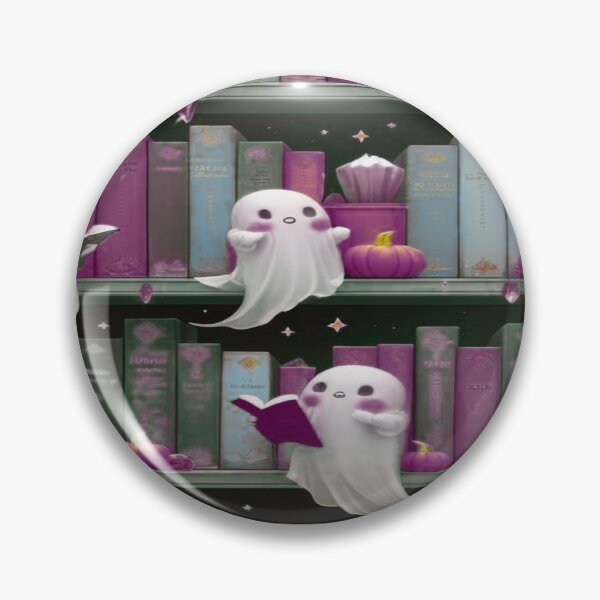 Item preview, Kawaii Ghosts in a Haunted Library designed and sold by BriSher.