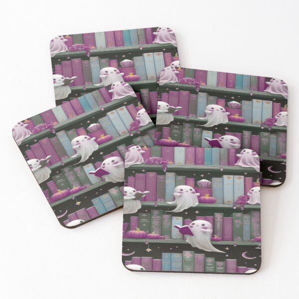Item preview, Kawaii Ghosts in a Haunted Library designed and sold by BriSher.
