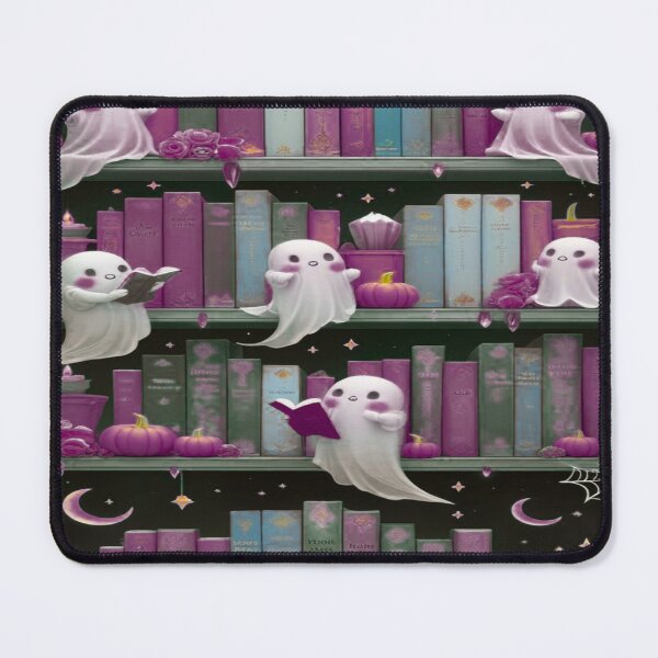 Item preview, Kawaii Ghosts in a Haunted Library designed and sold by BriSher.