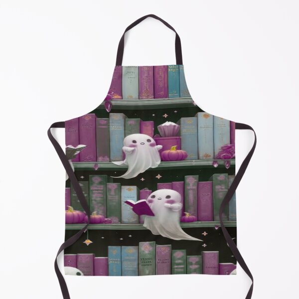 Item preview, Kawaii Ghosts in a Haunted Library designed and sold by BriSher.
