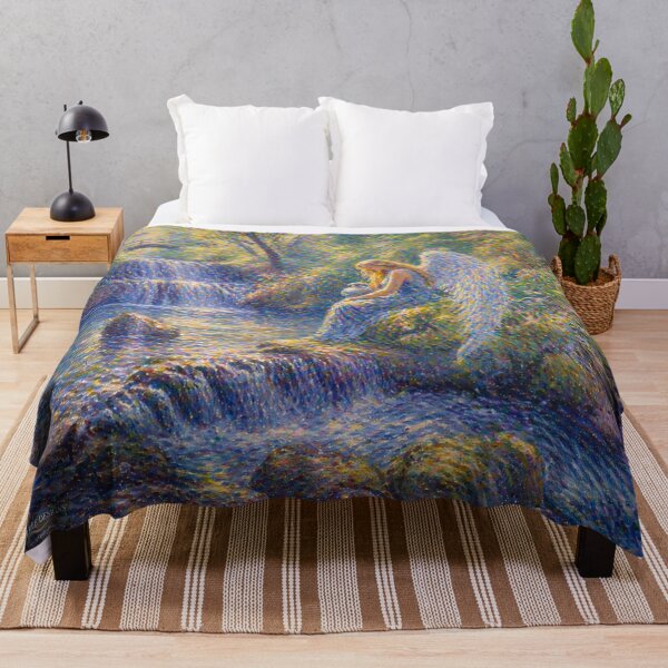 Item preview, Angel Above the Waterfall Pool designed and sold by RiverDeeDesigns.