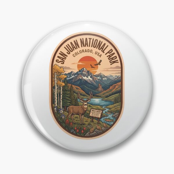 Item preview, San Juan National Forest Colorado Vintage Alpine Badge designed and sold by LittleArij.