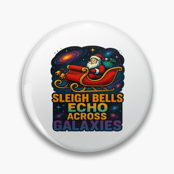Item preview, Sleigh Bells Echo Across Galaxies Santa Space Christmas designed and sold by ColeLaniTrading.