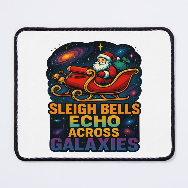 Item preview, Sleigh Bells Echo Across Galaxies Santa Space Christmas designed and sold by ColeLaniTrading.