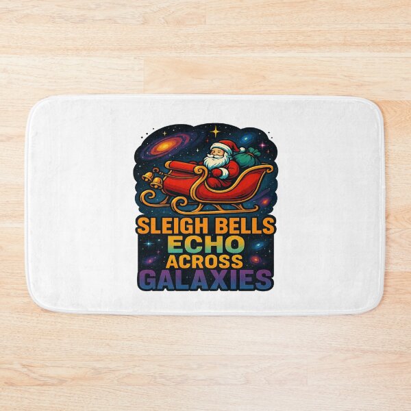 Item preview, Sleigh Bells Echo Across Galaxies Santa Space Christmas designed and sold by ColeLaniTrading.