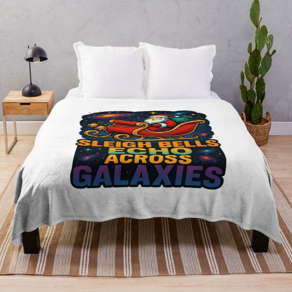Item preview, Sleigh Bells Echo Across Galaxies Santa Space Christmas designed and sold by ColeLaniTrading.