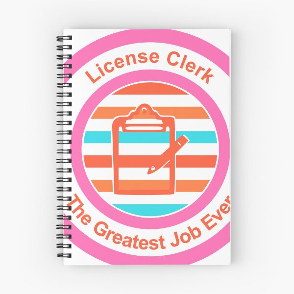 Item preview, License Clerk The Greatest Job Ever designed and sold by TheIconSmith.