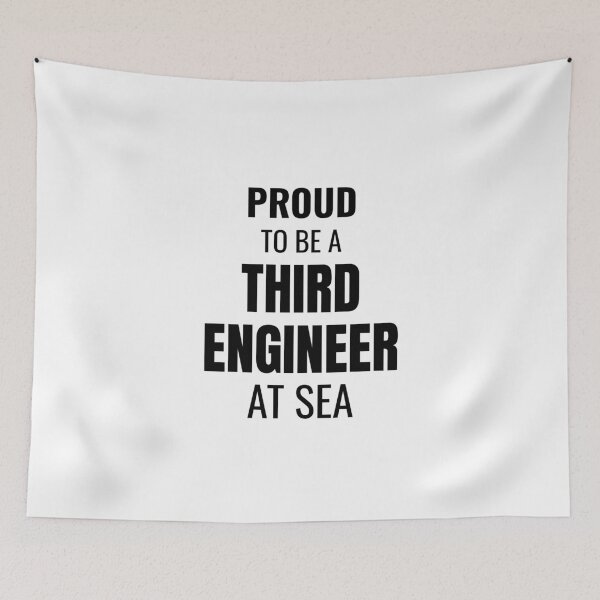 Item preview, Proud to be a Third Engineer at Sea (Black) designed and sold by ShipCrewNation.