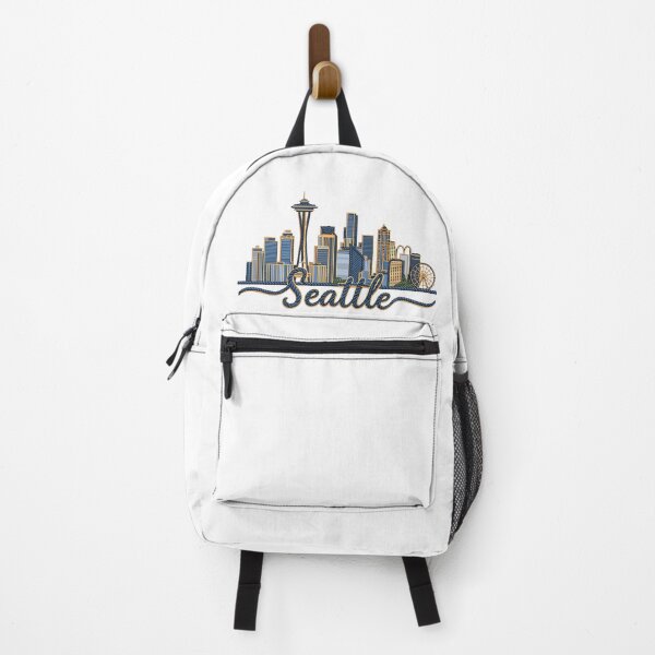 Item preview, Stylized Seattle Skyline Design PNG Transparent designed and sold by Rocky Mountain Artistry.