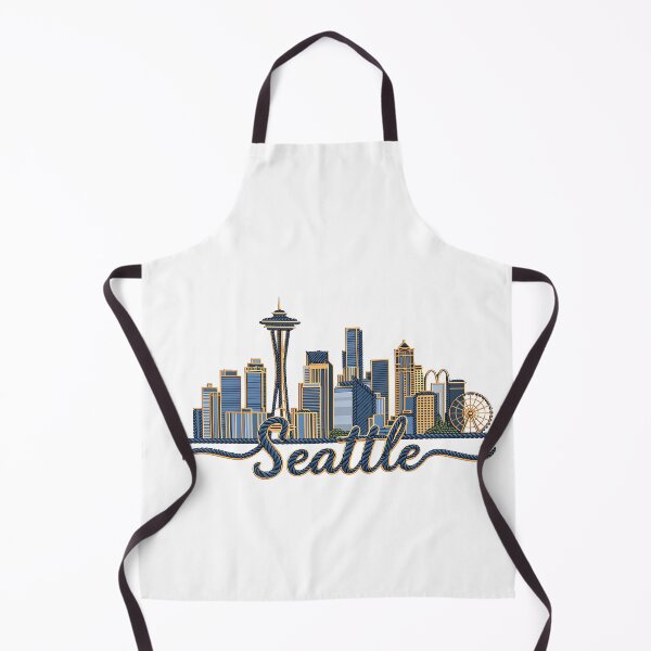 Item preview, Stylized Seattle Skyline Design PNG Transparent designed and sold by Rocky Mountain Artistry.