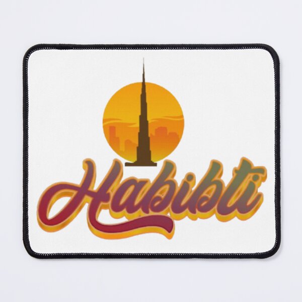Item preview, Habibti Dubai Sunset Skyline Arabic Retro Aesthetic Design designed and sold by Miheerala.