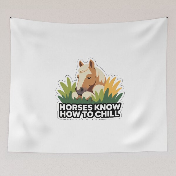 Item preview, Chill Out with Horses designed and sold by NiftyWrx.