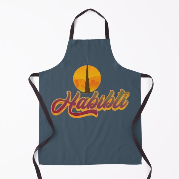 Item preview, Habibti Dubai Sunset Skyline Arabic Retro Aesthetic Design designed and sold by Miheerala.