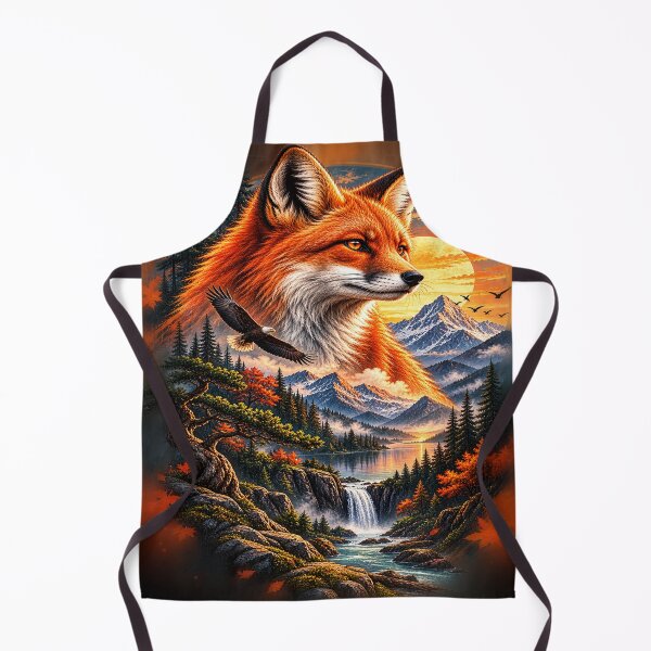 Item preview, Wildwood Fox – Red Fox Wilderness Mountain Art designed and sold by TeeVibeHaus.