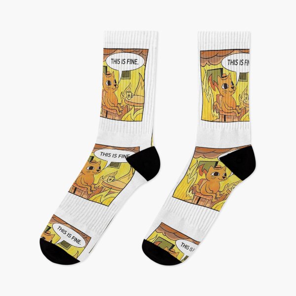 Item preview, This is Fine. Cat designed and sold by DheninStudio.