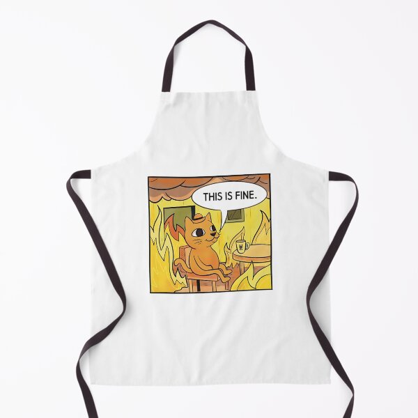 Item preview, This is Fine. Cat designed and sold by DheninStudio.