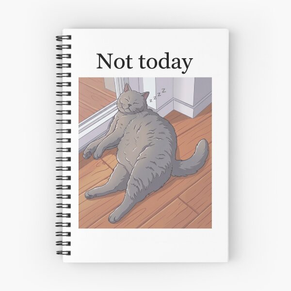 Item preview, Sleeping cat with funny saying designed and sold by Ocean4Drive.