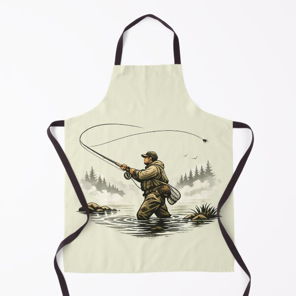 Item preview, Spey fisherman on a misty river designed and sold by Daily Quirk.