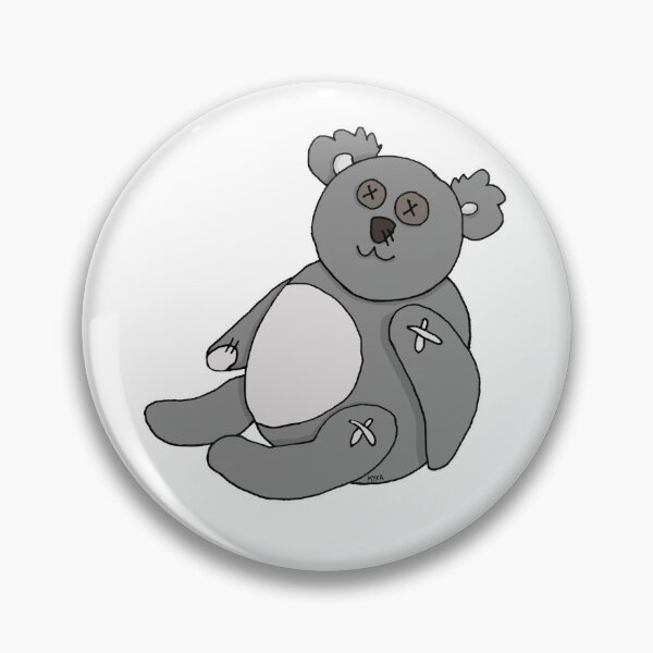 Item preview, Barely Holding Together Plush Meme | Funny Creepy Cute Koala Sticker designed and sold by MyxaART.