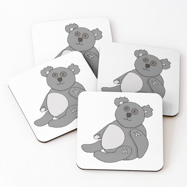 Item preview, Barely Holding Together Plush Meme | Funny Creepy Cute Koala Sticker designed and sold by MyxaART.