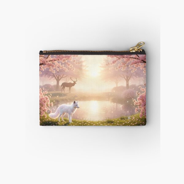 Item preview, White Fox in the Cherry Blossom Grove designed and sold by Fanta-sticky.