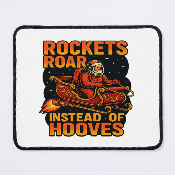 Item preview, Rockets Roar Instead Of Hooves Astronaut Santa Christmas designed and sold by ColeLaniTrading.