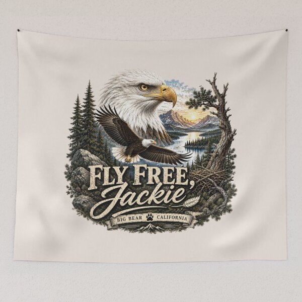 Item preview, Fly Free Jackie, Eagle Memorial, Bald Eagle Tribute, Jackie the Eagle, Wildlife, Eagle Gift! designed and sold by Cchotlan.