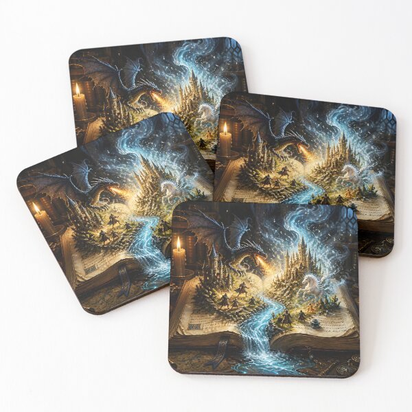 Item preview, Chronicles of Imagination: Dragon vs Unicorn Pop-Up designed and sold by Serene Strokes Art.