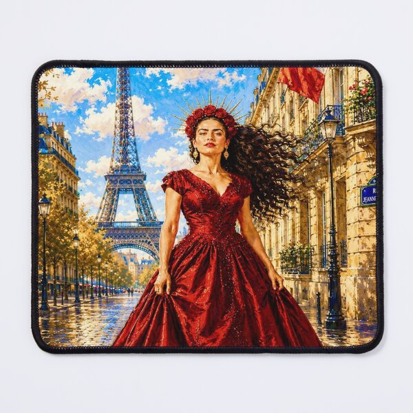 Item preview, Red Satin Paris Frida, designed and sold by reggiemercedes.