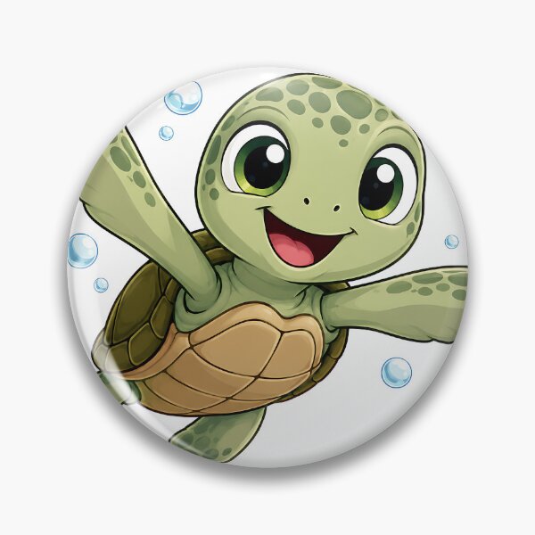Item preview, Cute Waving Baby Sea Turtle Illustration  designed and sold by Jaideep Walia.