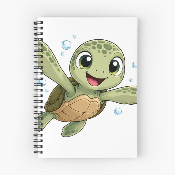 Item preview, Cute Waving Baby Sea Turtle Illustration  designed and sold by Jaideep Walia.