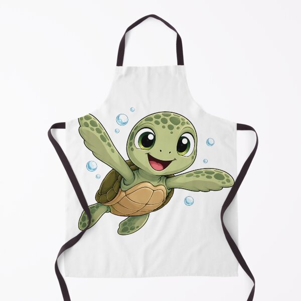 Item preview, Cute Waving Baby Sea Turtle Illustration designed and sold by Jaideep Walia.