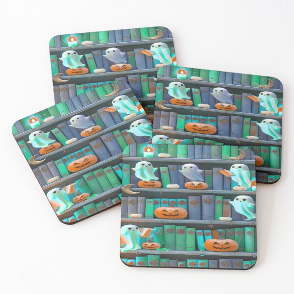 Item preview, Kawaii Ghosts in a Haunted Library designed and sold by BriSher.