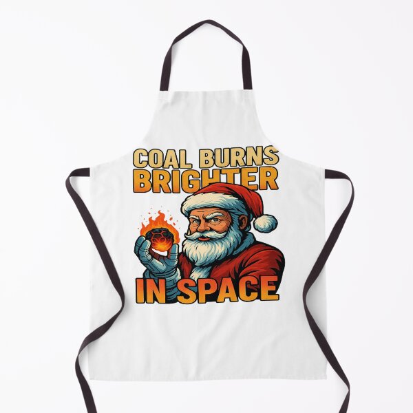 Item preview, Coal Burns Brighter In Space Santa Astronaut Christmas designed and sold by ColeLaniTrading.