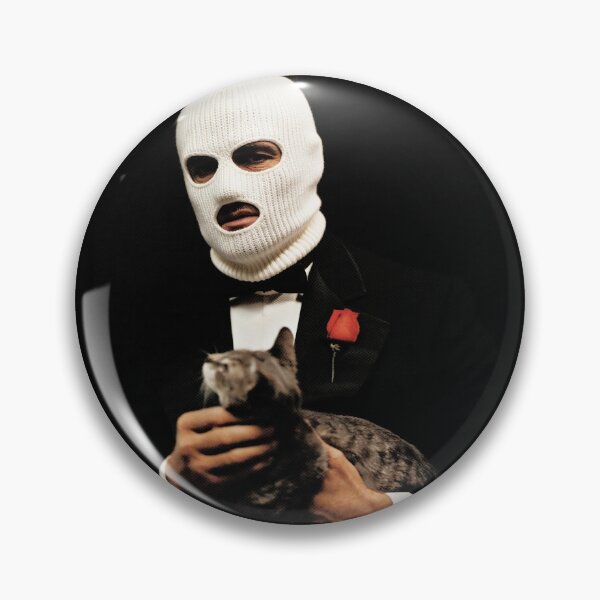 Item preview, Masked Mob Boss With Cat designed and sold by The Mellonaire.