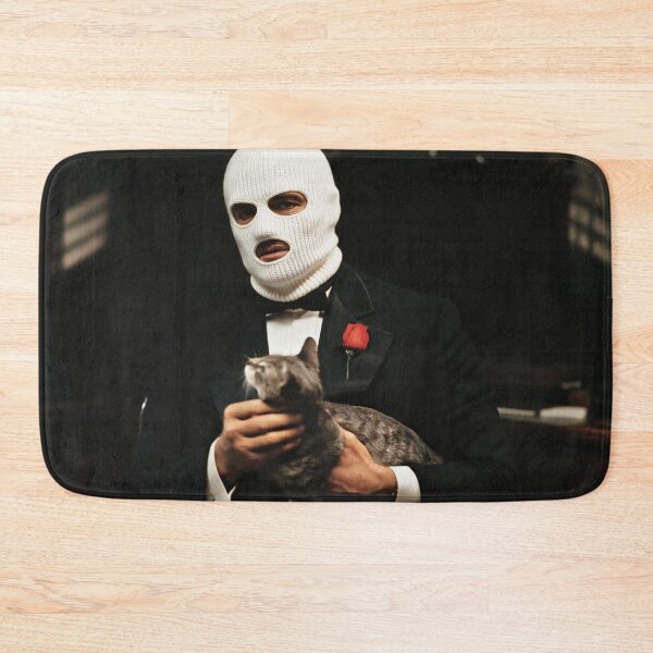 Item preview, Masked Mob Boss With Cat designed and sold by The Mellonaire.