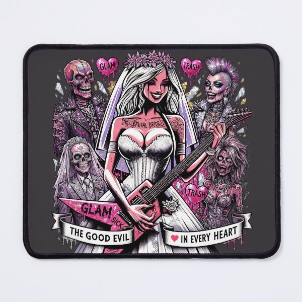 Item preview, Glam Trash Bride Guitar Corset designed and sold by Voodoo Store Paranormal Collections.