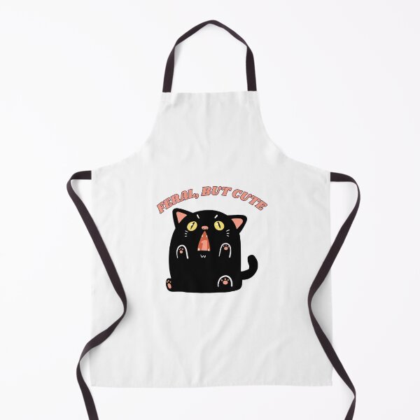Item preview, Funny Feral Black Cat Yelling designed and sold by CursedButCute1.