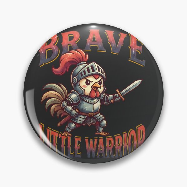 Item preview, Brave Little Warrior - Chicken Knight designed and sold by StellarBees.