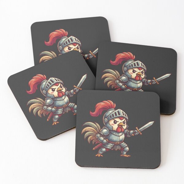 Item preview, Brave Little Warrior - Chicken Knight designed and sold by StellarBees.