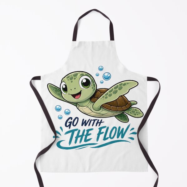 Item preview, Go With The Flow Sea Turtle Typography designed and sold by Jaideep Walia.