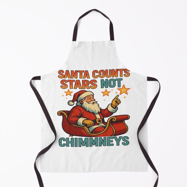 Item preview, Santa Counts Stars Not Chimneys Christmas Santa Claus designed and sold by ColeLaniTrading.