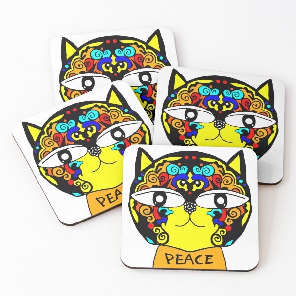 Item preview, Affirmation Mandala Cat vol 1 - PEACE designed and sold by MugshotCats.