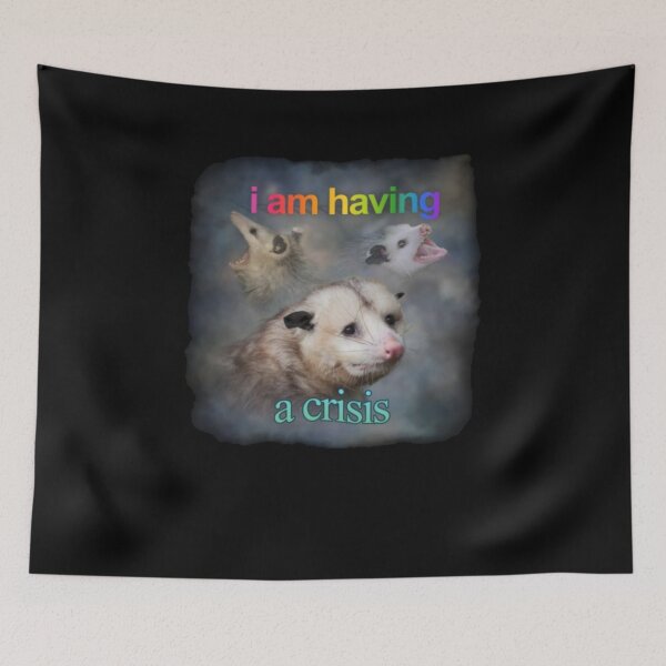 Item preview, Crisis Possum Meme designed and sold by DheninStudio.