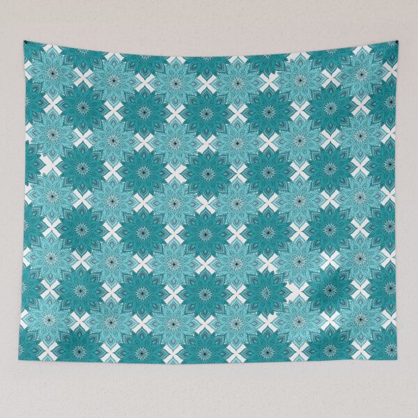 Item preview, Turquoise Thai Lotus Mandala Pattern  designed and sold by Mousy17.