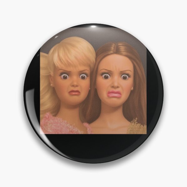 Item preview, Disgusted Dolls Duo Unhinged Barbie Besties Meme designed and sold by DheninStudio.