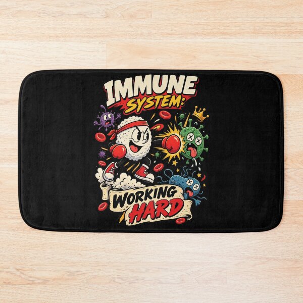 Item preview, Immune System Working Hard – Funny White Blood Cell Boxer Medical Science designed and sold by LuxeBuzz.